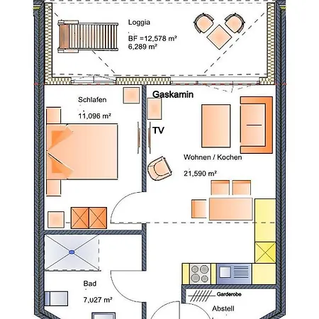 דירה Inselzauber - Duenenrose נורדרני